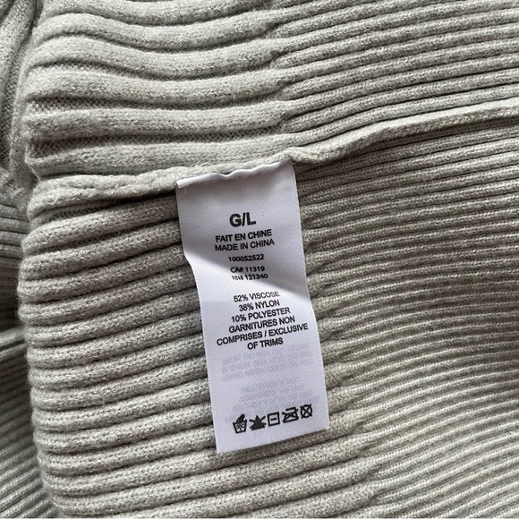 Dynamite | ribbed crop sweater, L - Picture 8 of 8